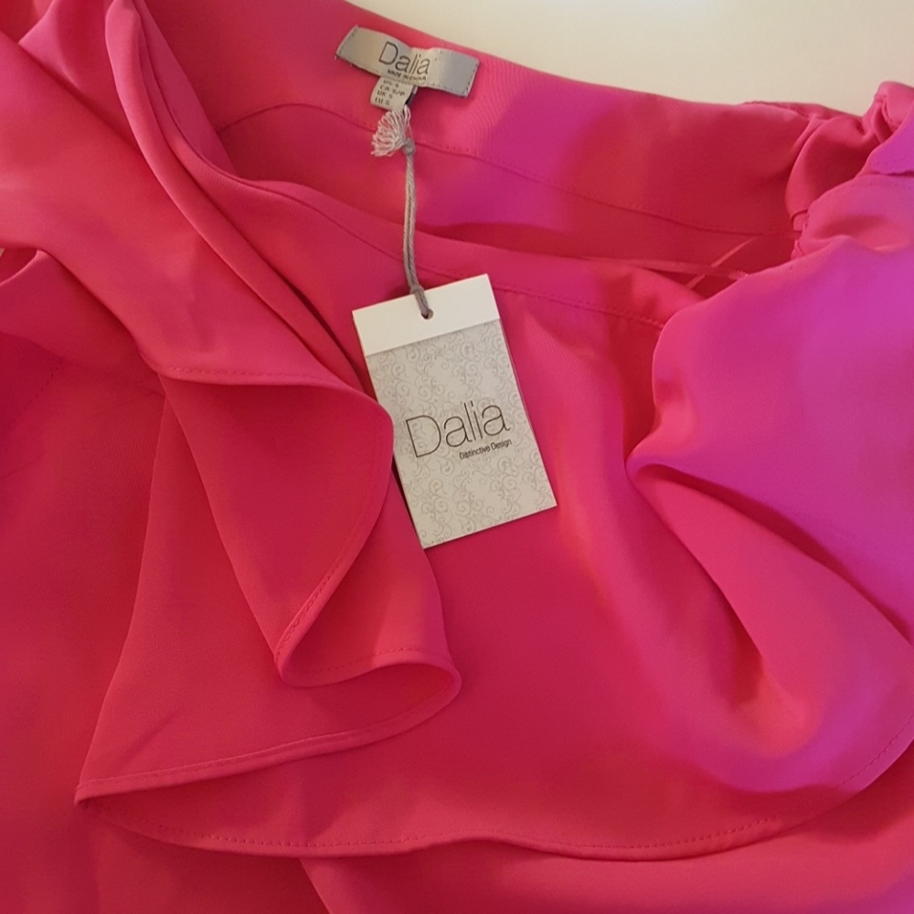 Pink One Shoulder Top - Picture 5 of 7